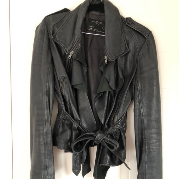 All Saints Leather Jacket - Picture 4 of 8